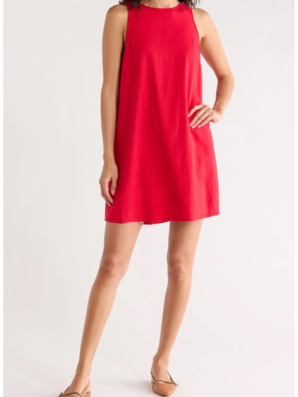 Madewell Red Sleeveless Mini Dress - Picture 1 of 3
